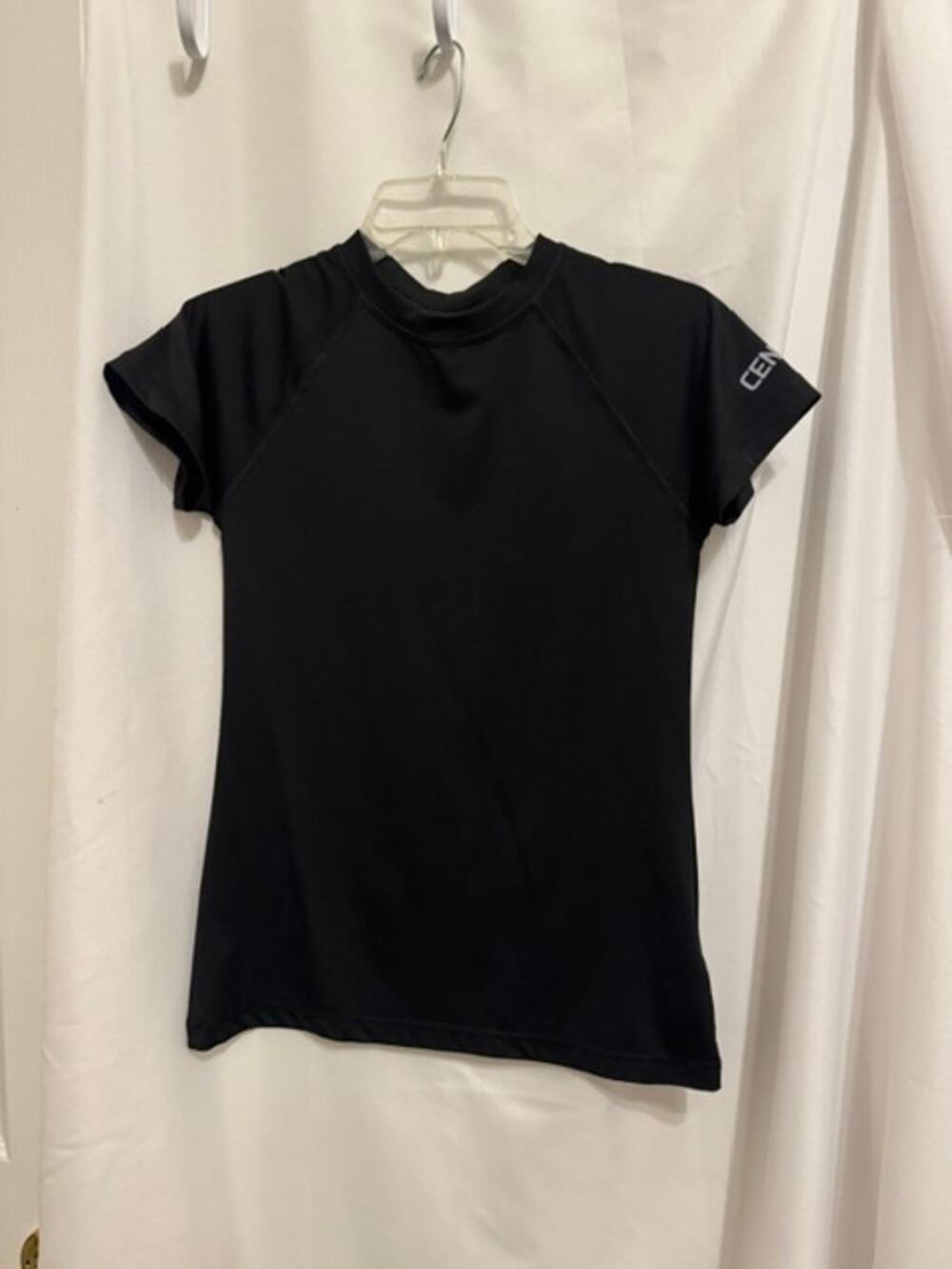 Century BJJ Jiu Jitsu Rash Guard Short Sleeve Black Size M